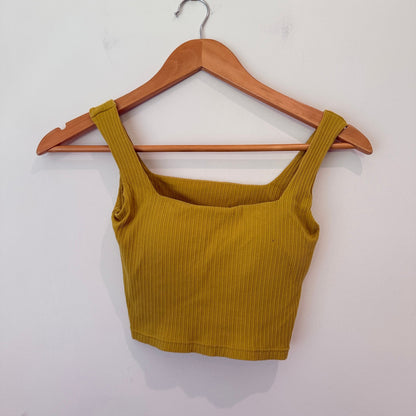 Brand Unknown Ribbed Crop Top Size 155/80(S) (Height 155 cm, Bust/Chest 80 cm, Size S)
