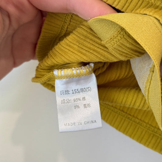Brand Unknown Ribbed Crop Top Size 155/80(S) (Height 155 cm, Bust/Chest 80 cm, Size S)