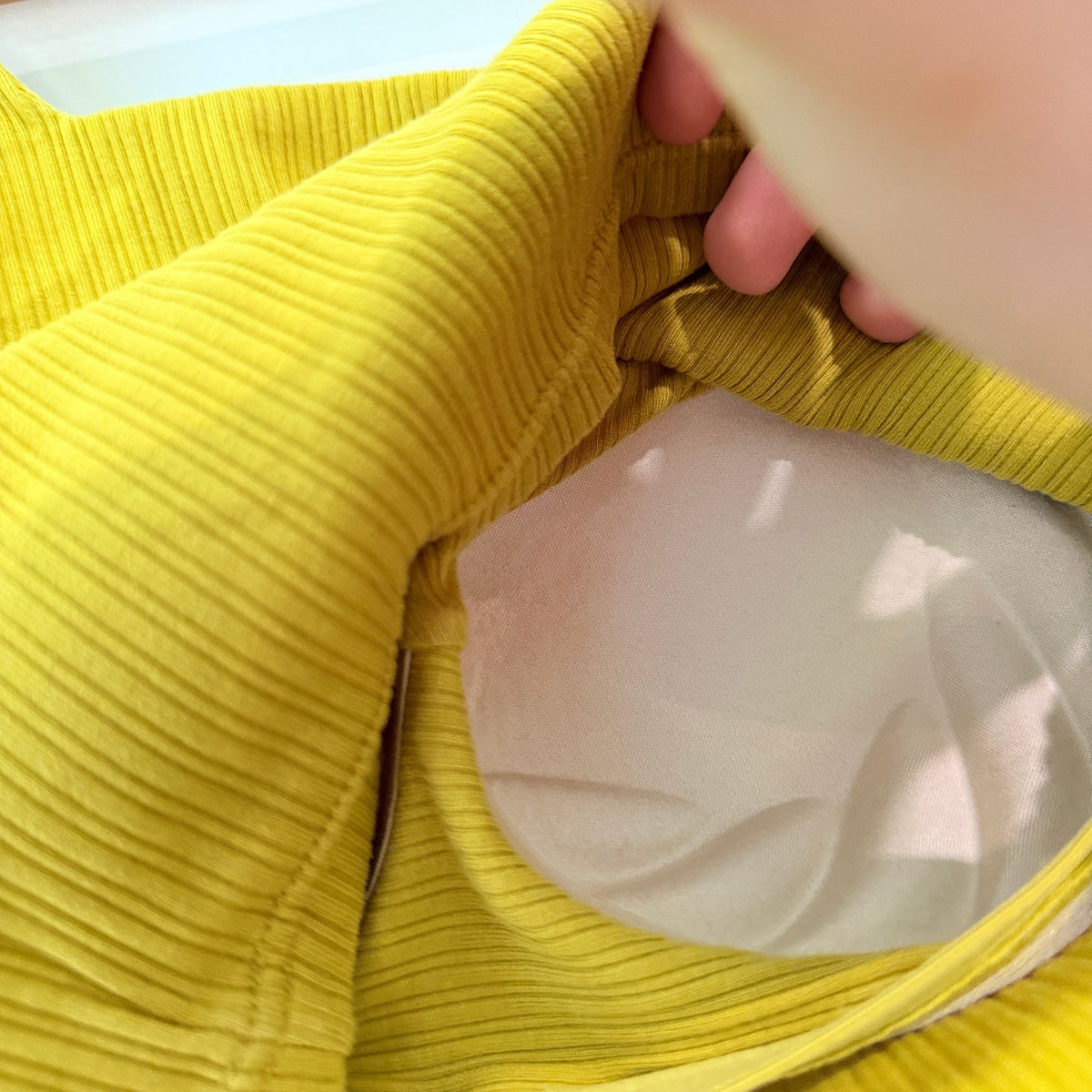 Brand Unknown Ribbed Crop Top Size 155/80(S) (Height 155 cm, Bust/Chest 80 cm, Size S)