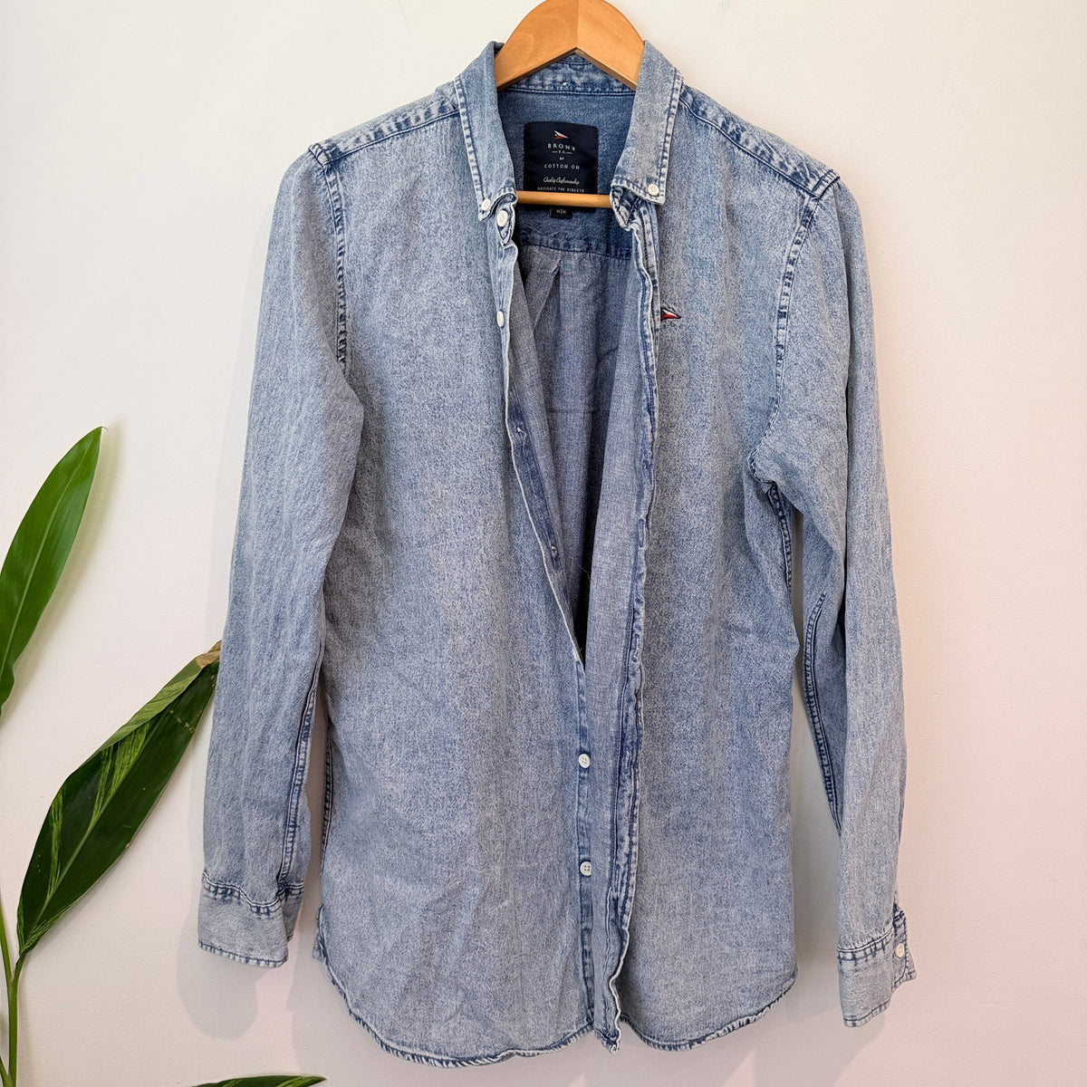 Cotton:on Denim Long-sleeve Shirt Size M/M