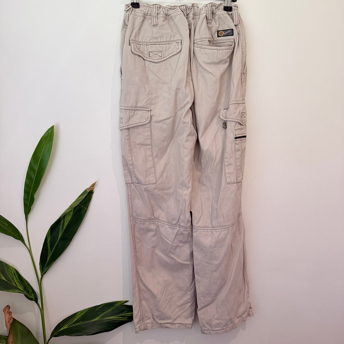 N Solutions Khaki Cargo Pants Size Waist 60cm