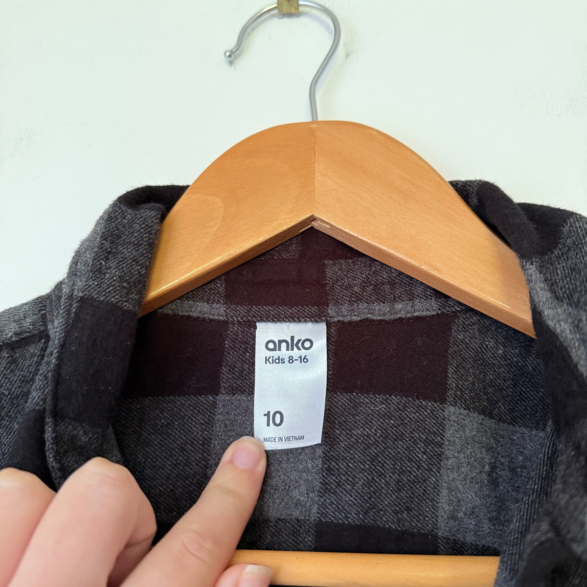Anko Plaid Flannel Shirt Size Kids 8-16 | 10