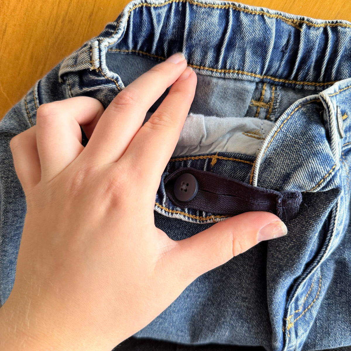 Kids Mid Blue Flare Jeans Adjustable Waist Size 150 | Waist 64cm