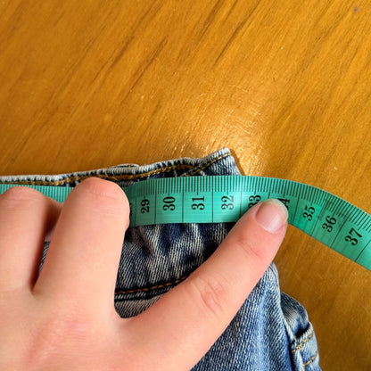 Kids Mid Blue Flare Jeans Adjustable Waist Size 150 | Waist 64cm