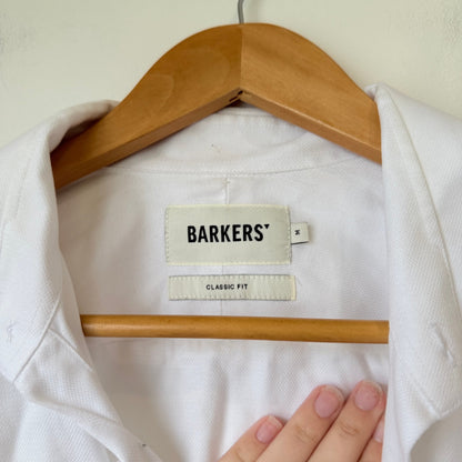 Barkers White Classic Fit Shirt Size M