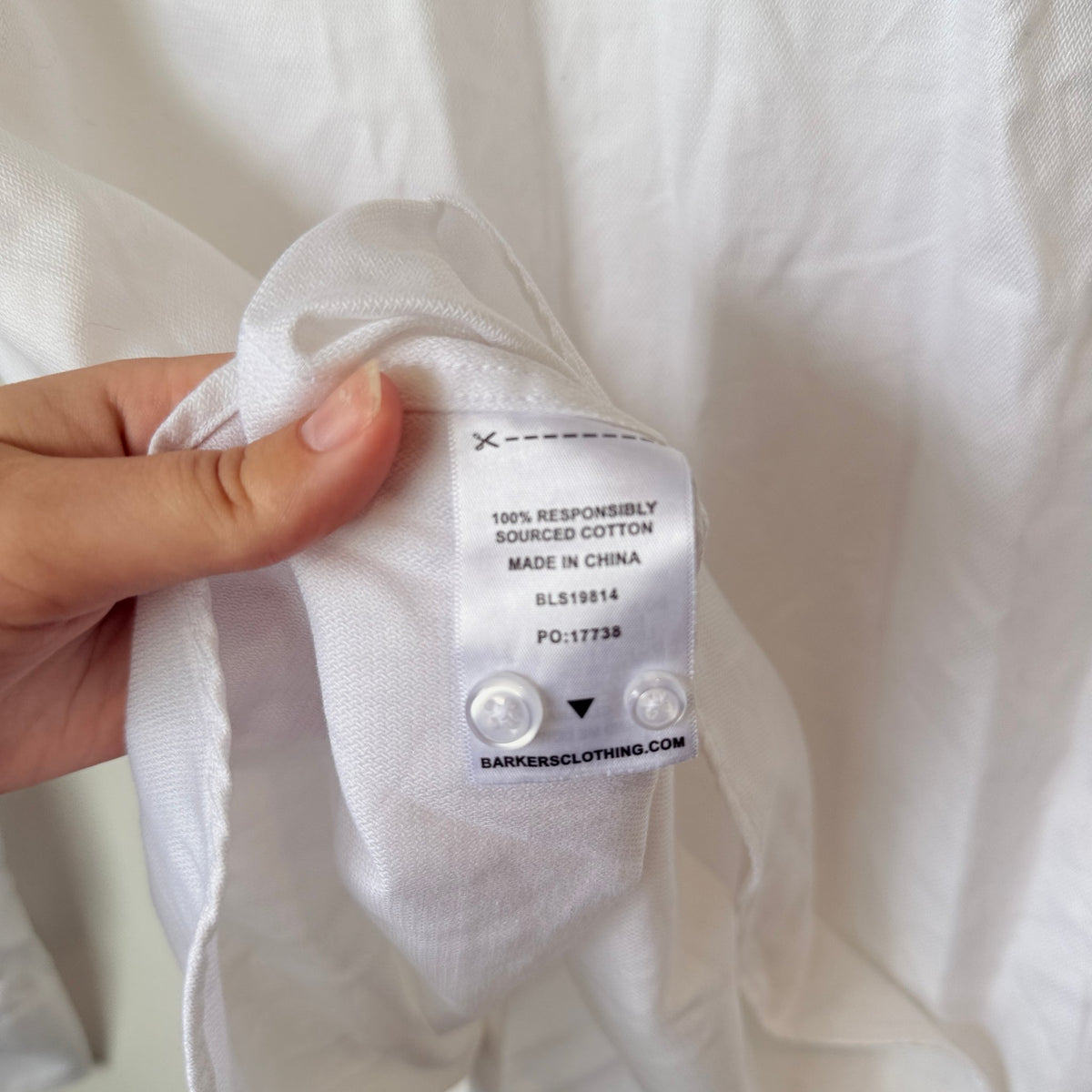 Barkers White Classic Fit Shirt Size M