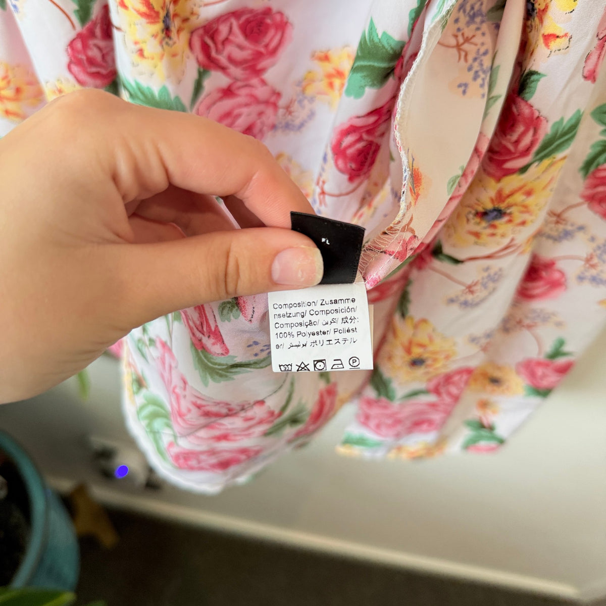SHEIN Curve Pink Floral Wrap Maxi Skirt Size 3XL