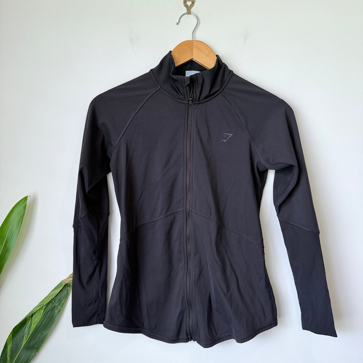 Gymshark Black Zip Up Training Jacket Size XS