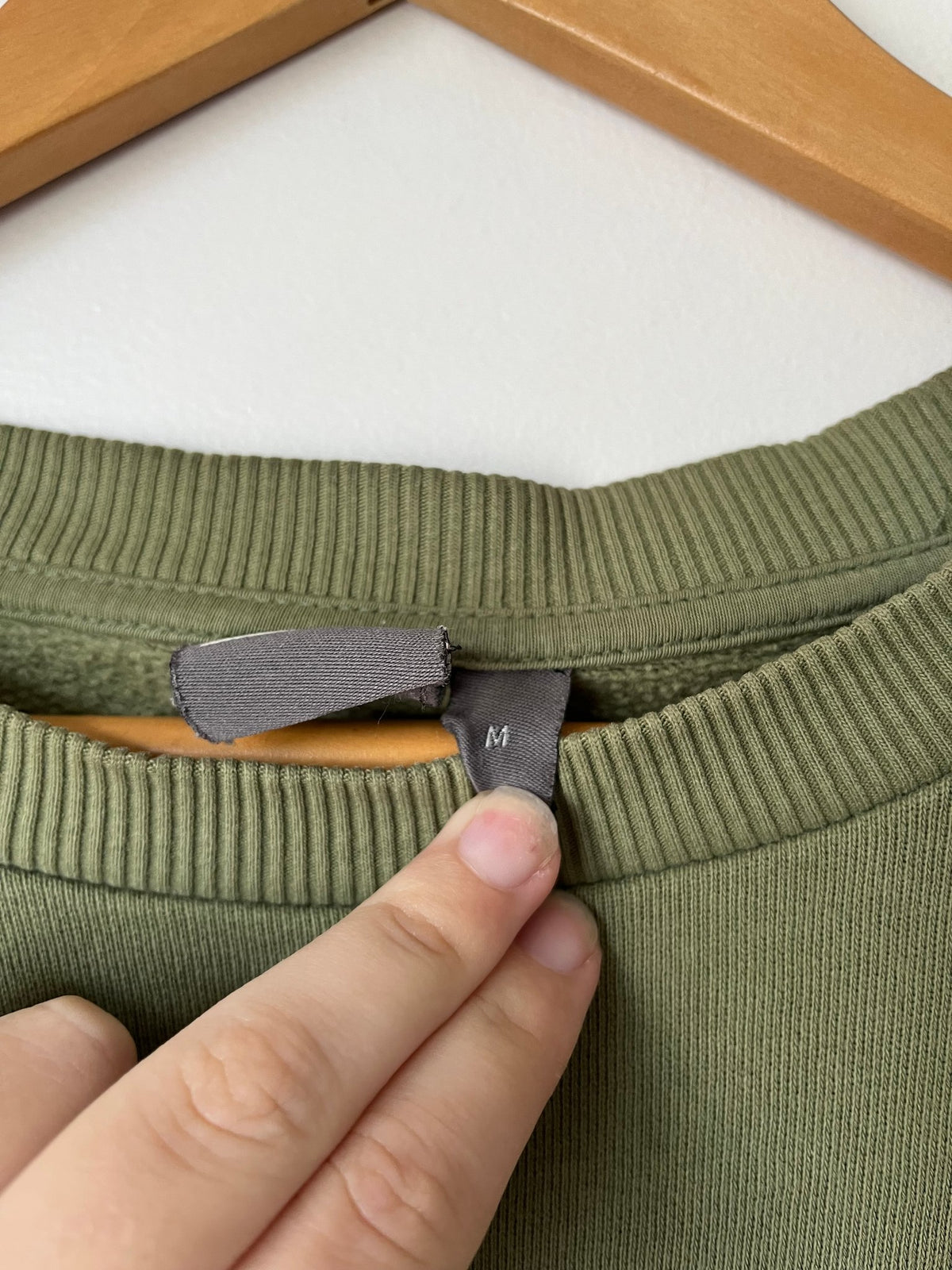 ASOS Khaki Green Oversized Crew Sweatshirt Size M