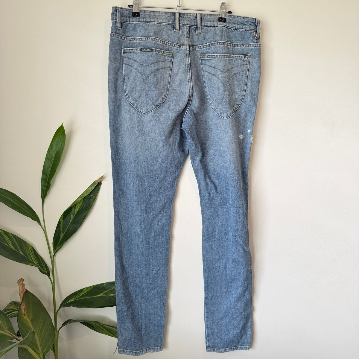 Rolla's Rosco Light Wash Distressed Tapered Slim Jeans Size 34