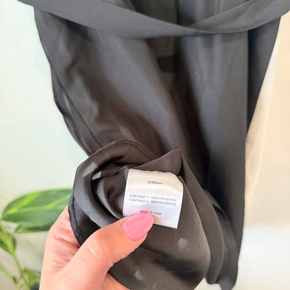 Storm Black & White Colour Block Pleated Belted Dress Size 6