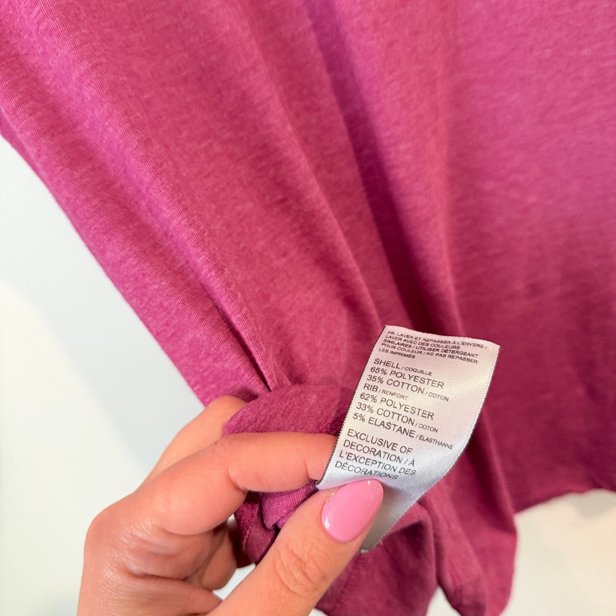 Puma Magenta Heather Logo Tee Size M