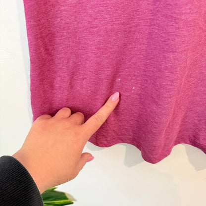 Puma Magenta Heather Logo Tee Size M