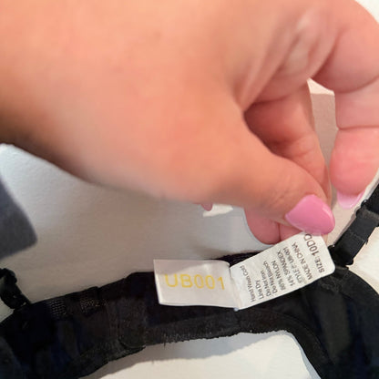 Nude Underwear Black Low Back Plunge Bra Size 10DD (or smaller)
