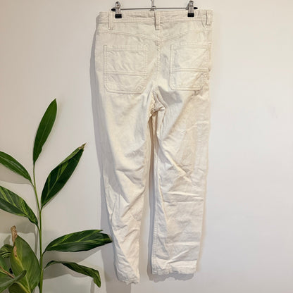 Cotton On Cream Corduroy Loose Fit Pants Size 30