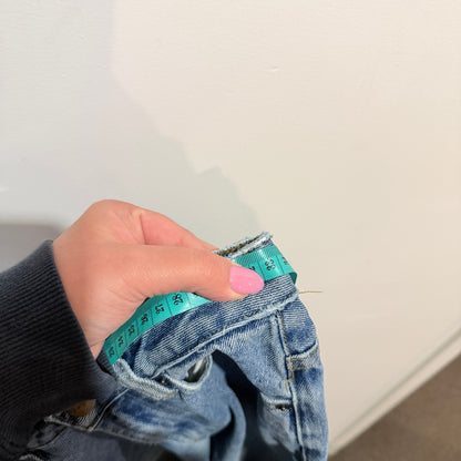 Insight Denim Tina Tapered Mom Jeans Raw Hem Size 24