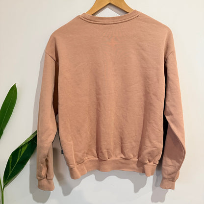 Puma Tan Logo Crew Neck Sweatshirt Size S