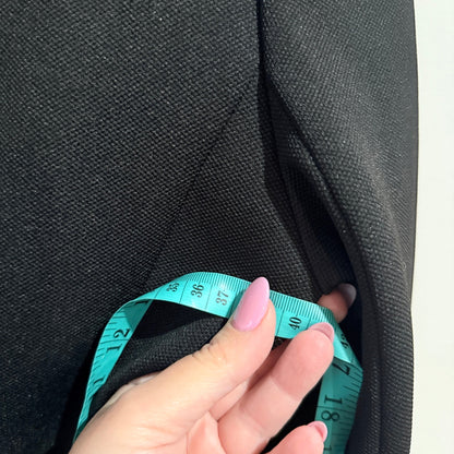 Born Beauty Black Military Style Tailored Blazer - 40cm u/arm