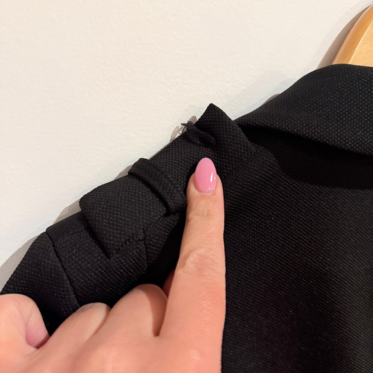 Born Beauty Black Military Style Tailored Blazer - 40cm u/arm