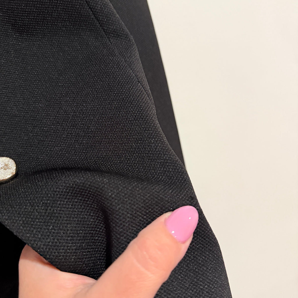 Born Beauty Black Military Style Tailored Blazer - 40cm u/arm