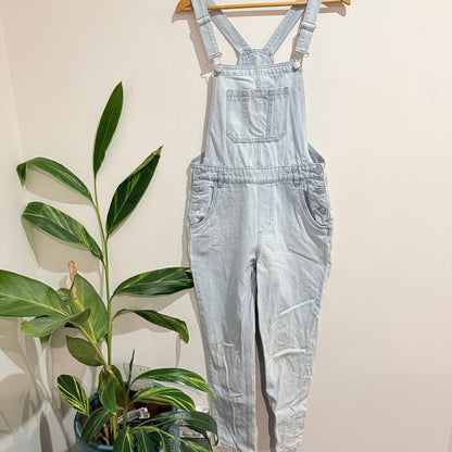 H&H Light Wash Denim Overalls Size 10
