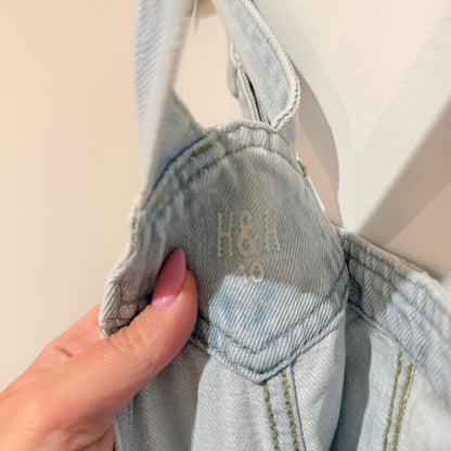 H&H Light Wash Denim Overalls Size 10