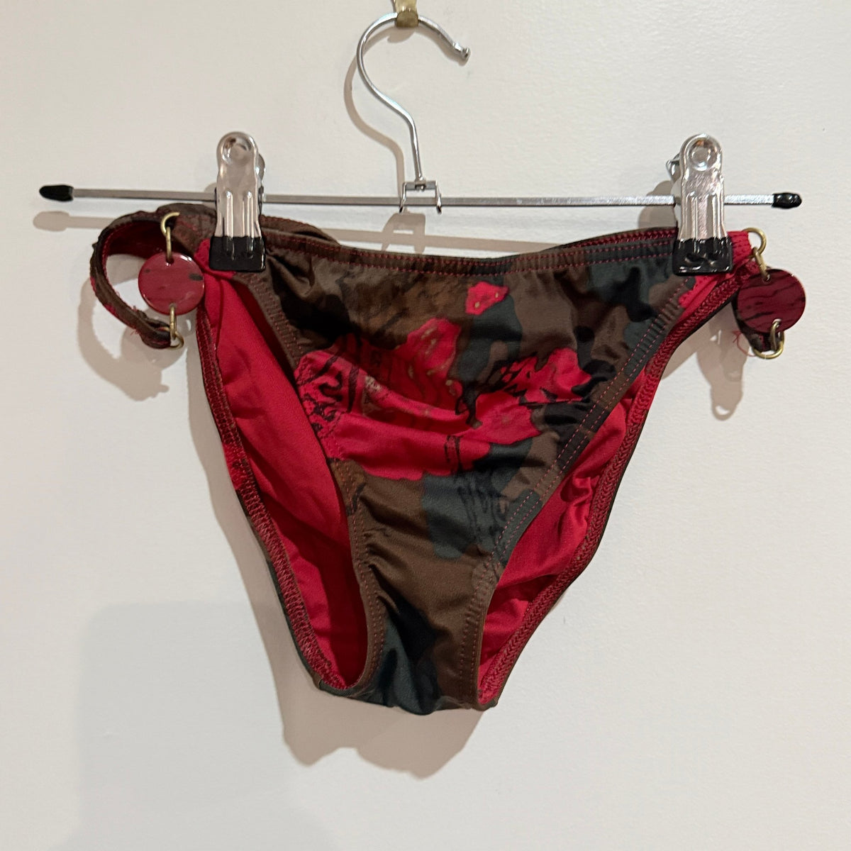 Calzedonia Camo & Red Rose Halter Bikini Set Size M