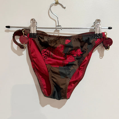 Calzedonia Camo & Red Rose Halter Bikini Set Size M