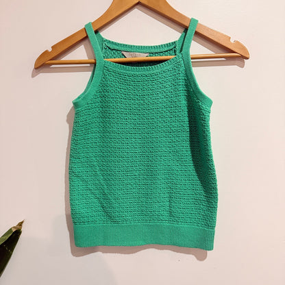 Switch Girls Green Textured Knit Tank Size 14