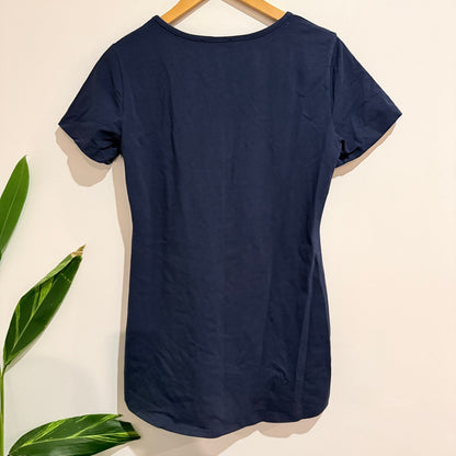 Alaska Tees Navy Tiger ROAR Graphic Longline Tee Size S