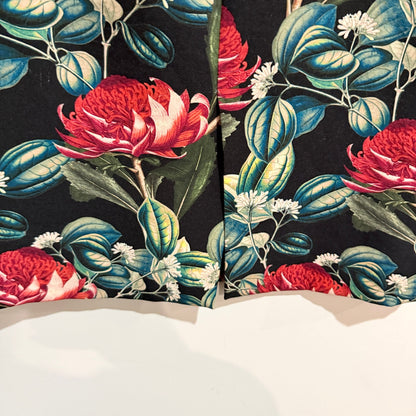 Zara Basic Black Waratah Floral Pencil Skirt Size M