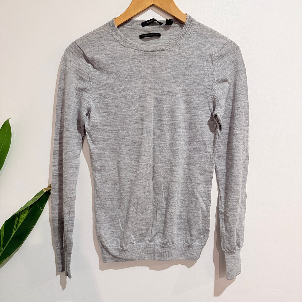 Country Road Grey Extra Fine Merino Crew Neck Jumper Size M