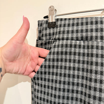 Brave+True Grey Check Pull On Pants Size XS