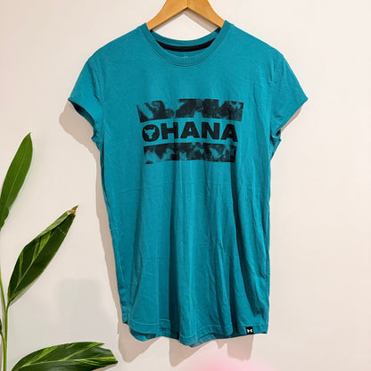Under Armour Project Rock Teal Ohana Graphic Tee Size M