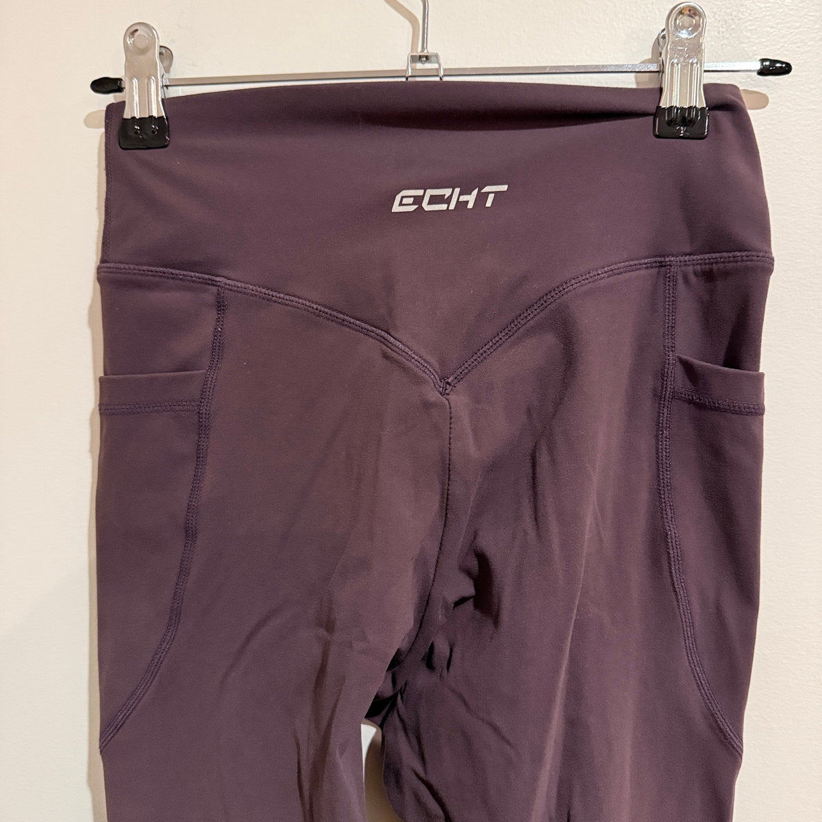 Echt Plum High Waist Pocket Leggings Size S
