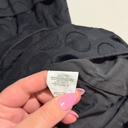 Hi There from Karen Walker Black Spot Tiered Ruffle Dress Size 8