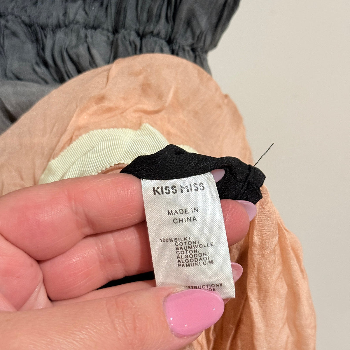 Kiss Miss Paris Ombre Silk Tiered Cami Mini Dress Size 38