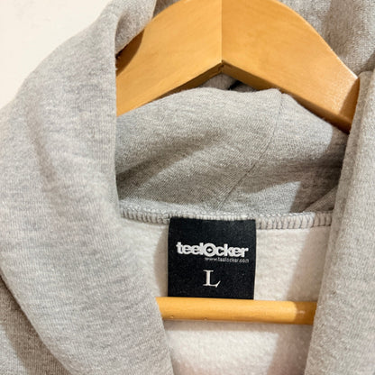 Teelocker Grey Marl Heart Graphic Hoodie Size L
