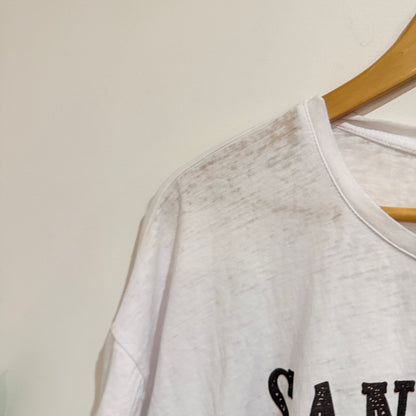 Decjuba White Santa Fe Graphic Tee One Size