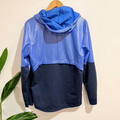 Under Armour ColdGear Blue & Navy Hooded Zip Jacket Size M