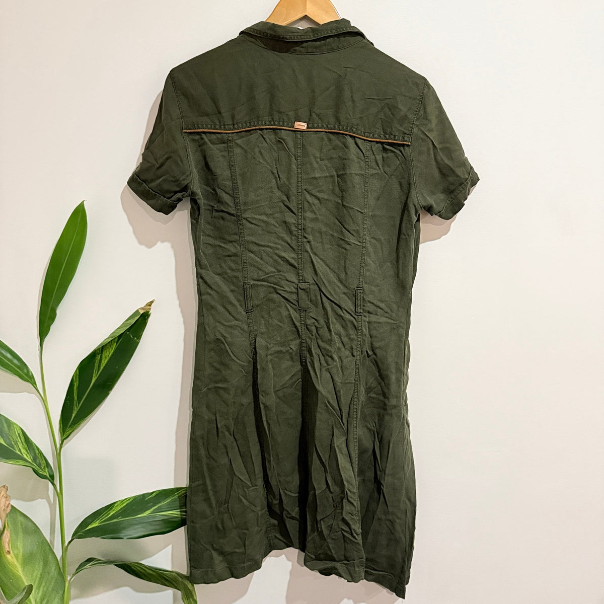 Lloyd's Olive Utility Shirt Dress Size 46 | U/Arm to U/Arm 48cm