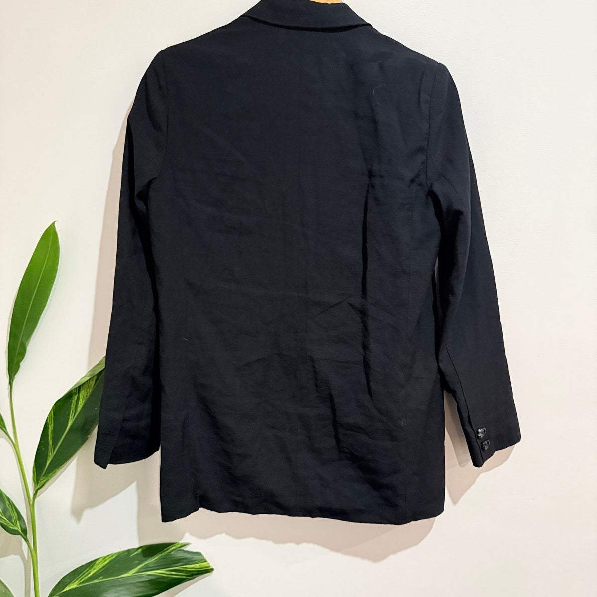 Dissh Black Relaxed Longline Blazer Size 8