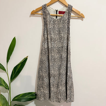 Tigerlily Spot Print Racerback Studded Shift Dress Size 8