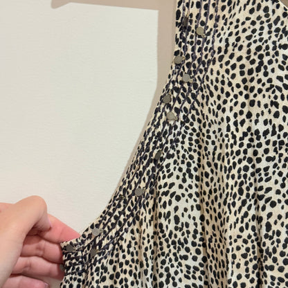 Tigerlily Spot Print Racerback Studded Shift Dress Size 8