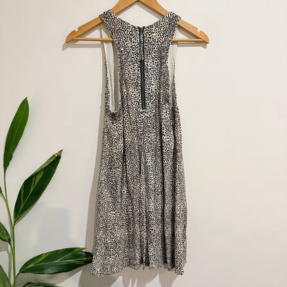 Tigerlily Spot Print Racerback Studded Shift Dress Size 8