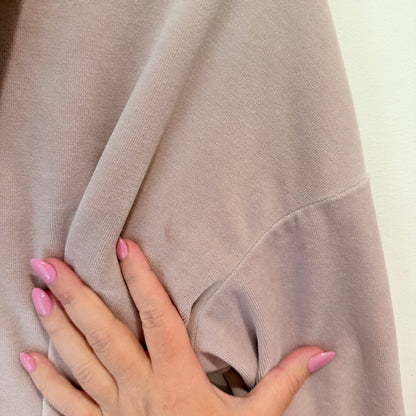 Calvin Klein Performance Blush Velour Cropped Hoodie Size M (marked)