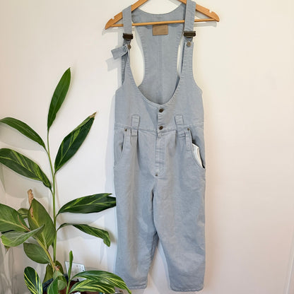 Wood Wood Pale Blue Denim Racerback Overalls - 84cm waist