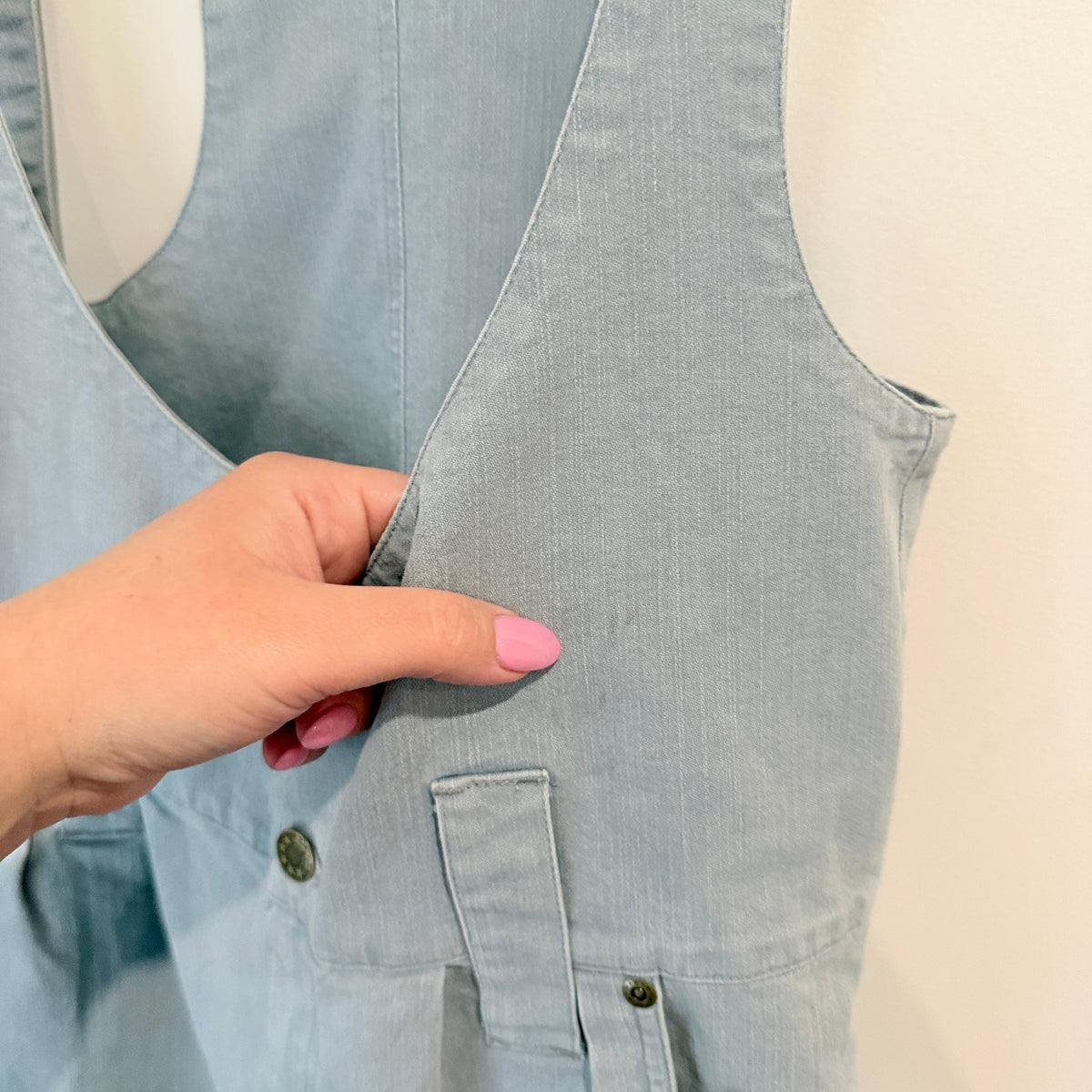 Wood Wood Pale Blue Denim Racerback Overalls - 84cm waist