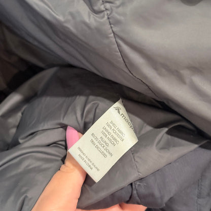 Macpac Navy Hooded Down Puffer Coat Size 14 (needs new zip)
