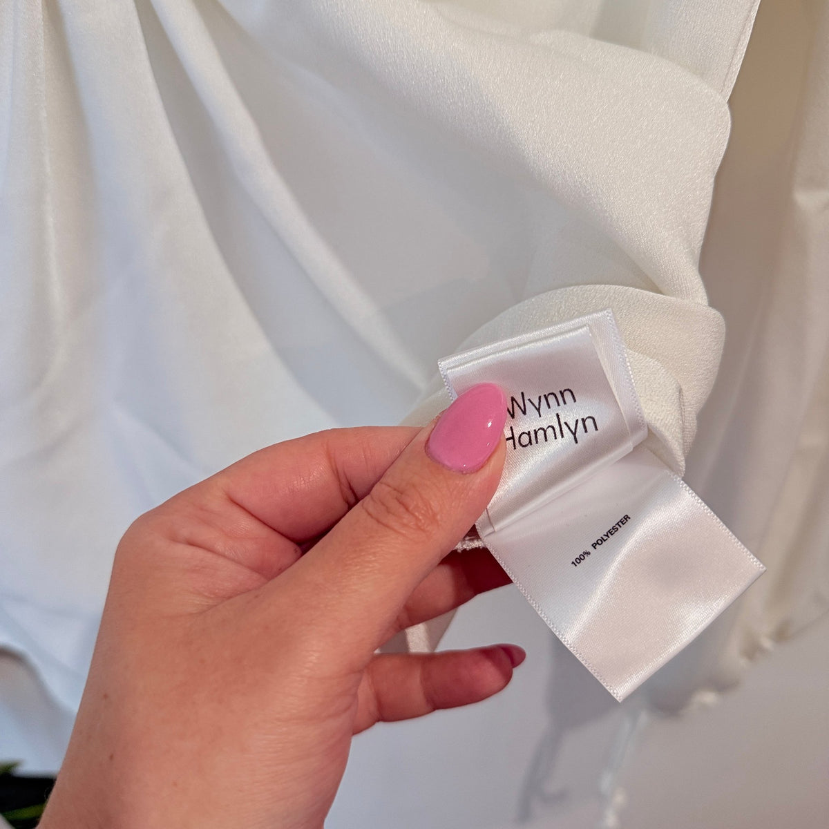 Wynn Hamlyn White Ring Front Balloon Sleeve Top Size 10